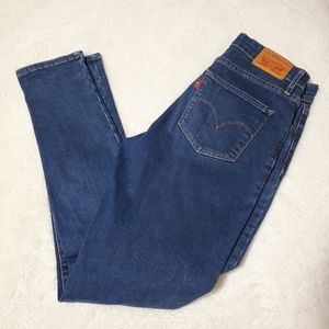 Levi's 728 High Rise Skinny Medium Wash Jeans